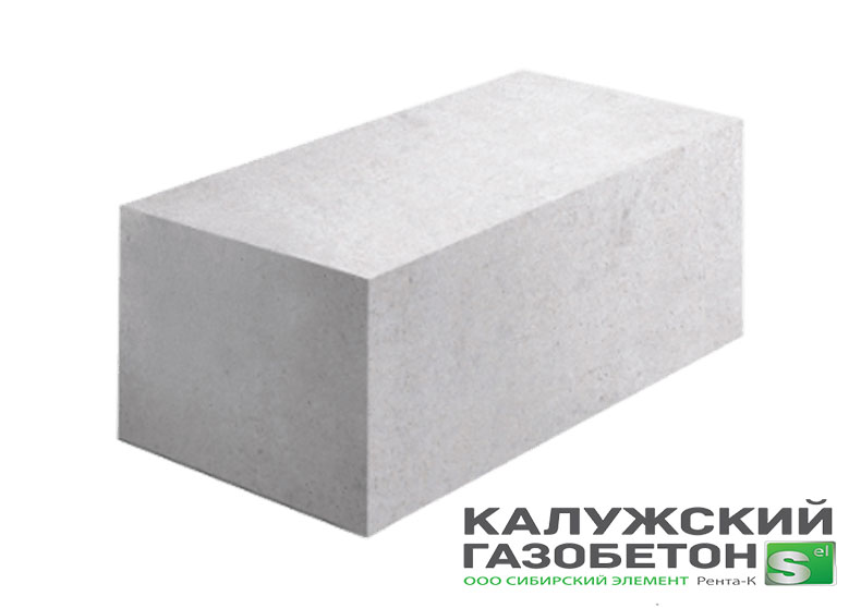 Газобетонный блок Калужский газоблок D600 625x400x250